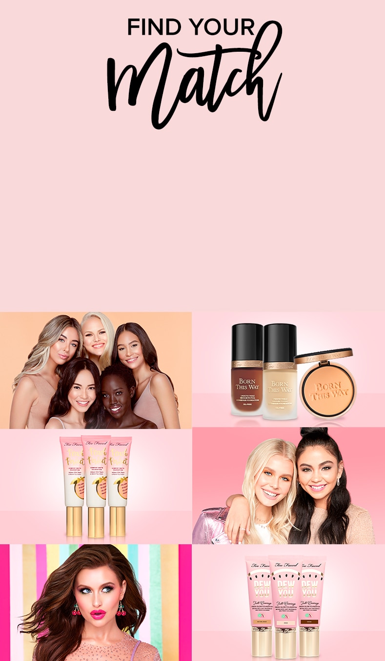 Shade Finder Landing Page | TooFaced